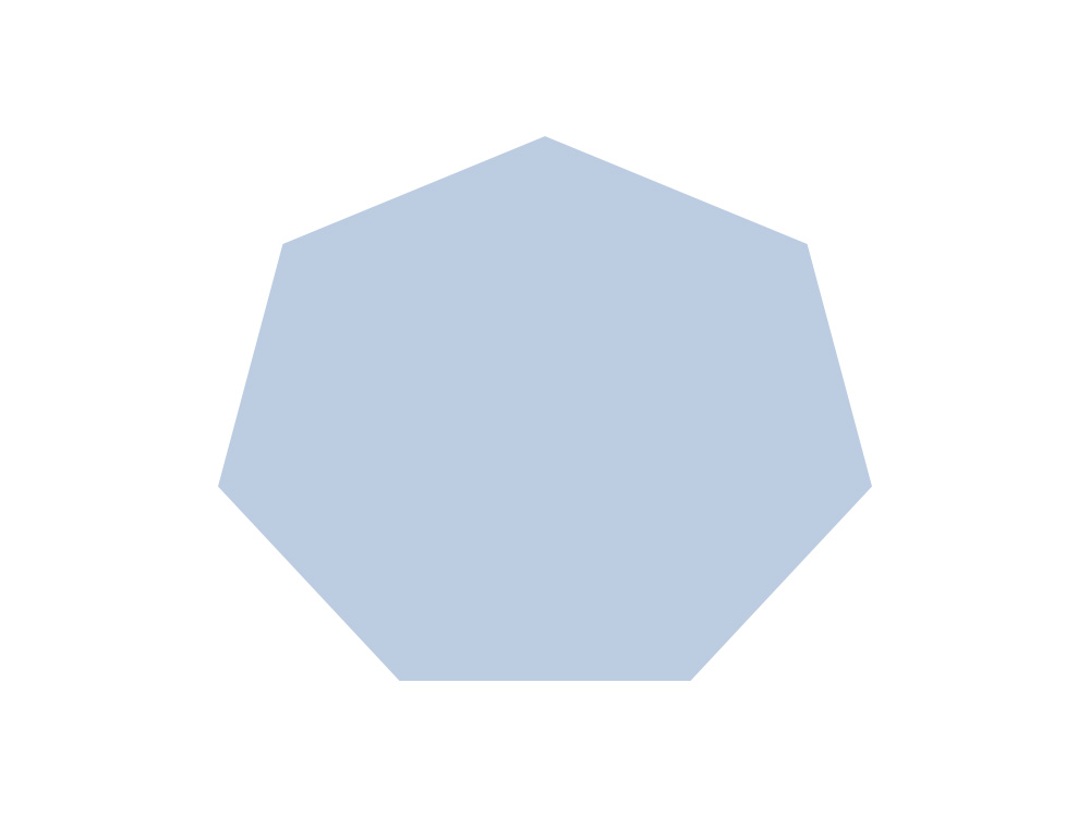 Heptagonal shape